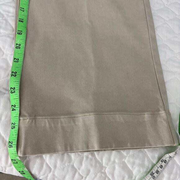 SPANX Stretch Twill Pull-On Cropped Pant Khakis Wide Leg - Picture 8 of 9